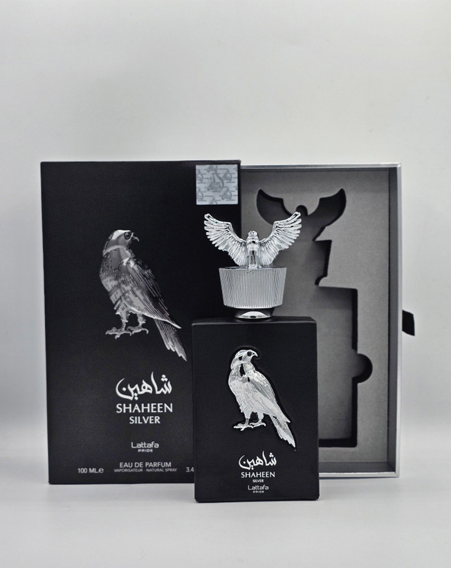 ادکلن اورجینال شاهین سیلور لطافه مردانه و زنانه 100 میل LATTAFA SHAHEEN SILVER