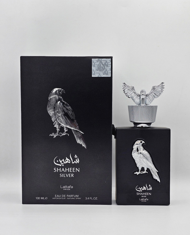 ادکلن اورجینال شاهین سیلور لطافه مردانه و زنانه 100 میل LATTAFA SHAHEEN SILVER