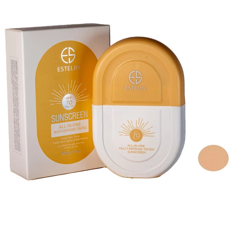 کرم ضد آفتاب استلین بی رنگ STELIN SPF 50