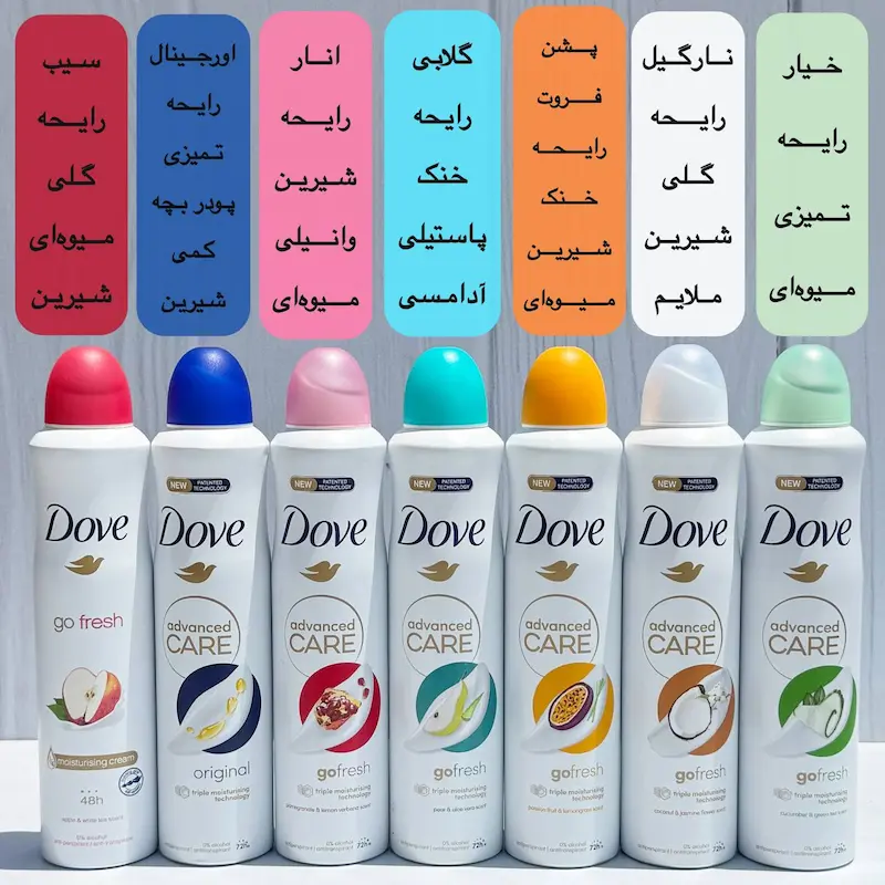 اسپری بدن داو ضد تعریق اصلی Uk
