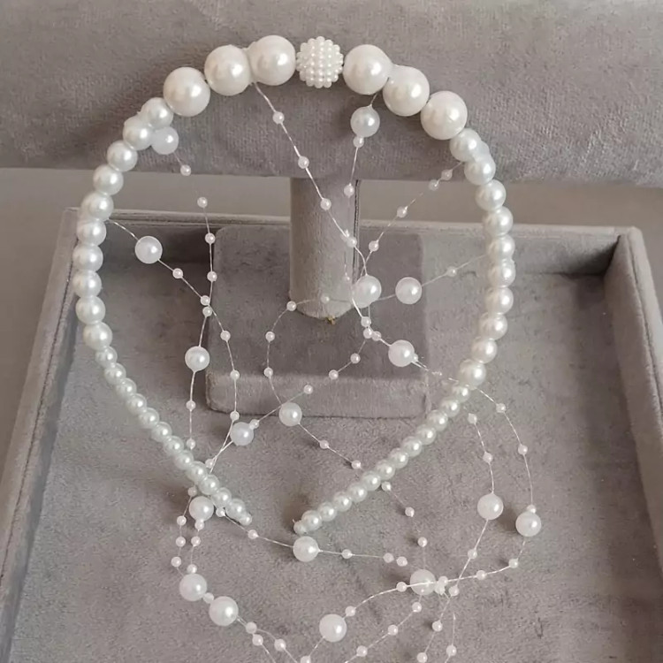 تل مجلسی مرواریدی ریسه ای ابشاری